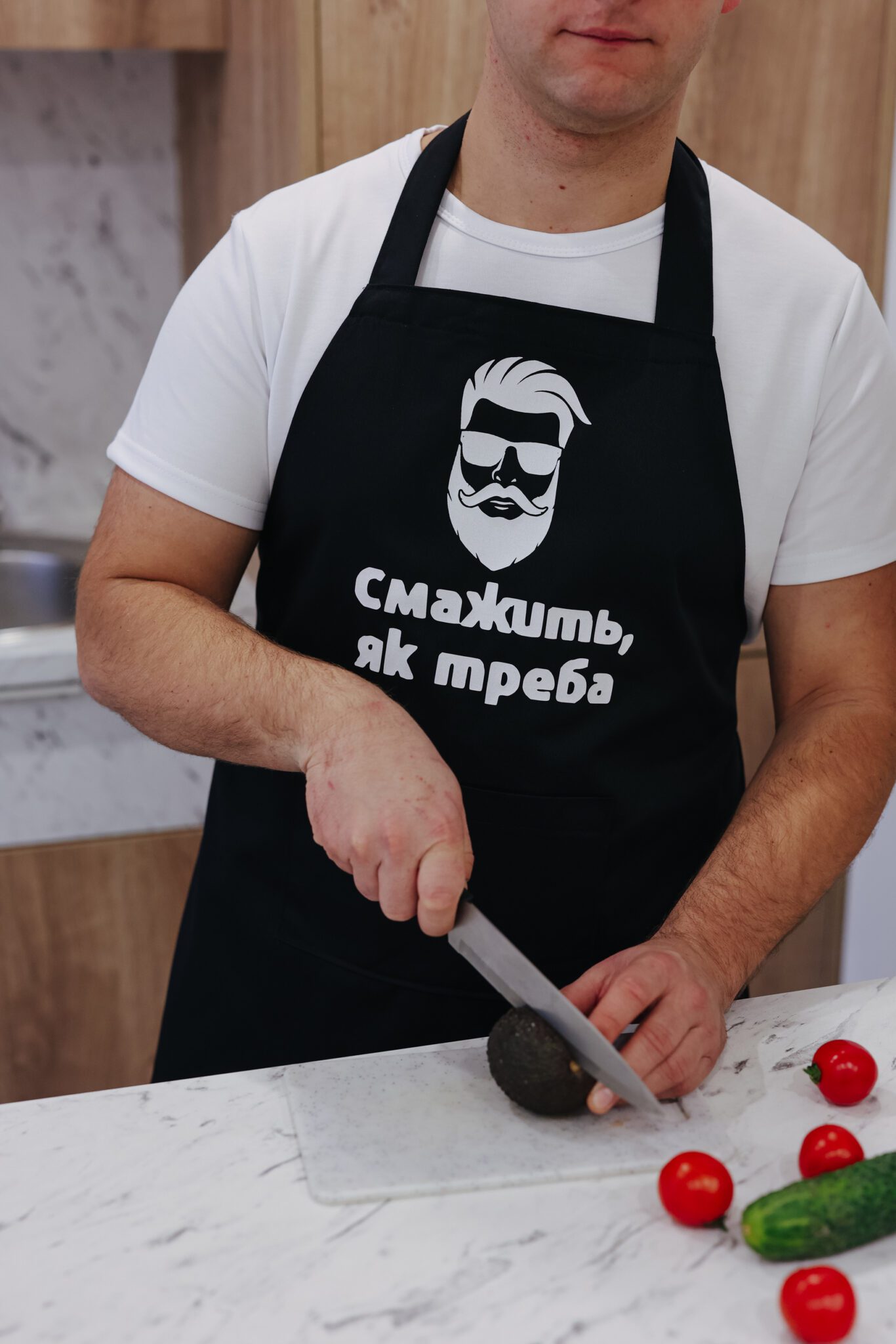 Фартух з принтом "Смажить, як треба" - Зображення 2